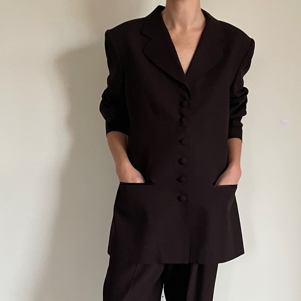 90’s Chocolate Brown Blazer